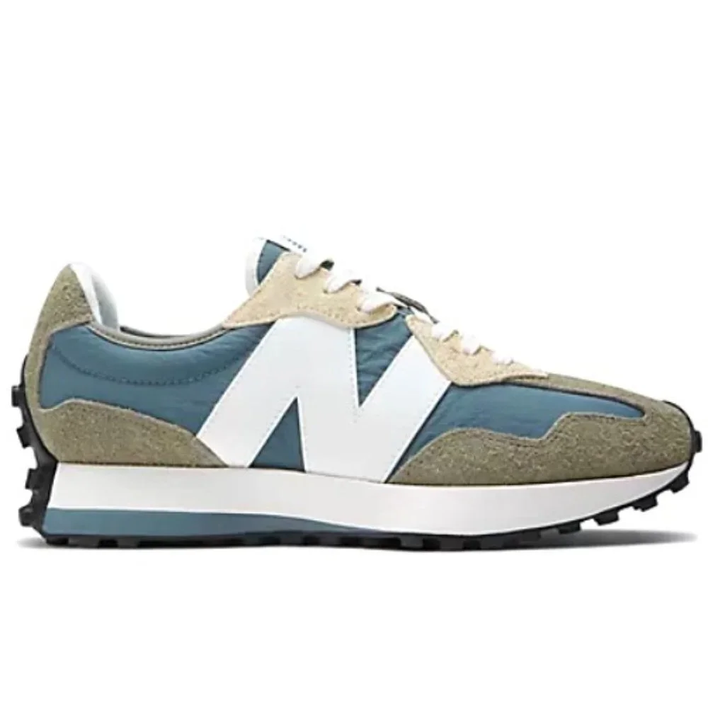 New Balance 327 Unisex W10/M8.5 Casual Sneakers Shoes Vetiver Green White NEW